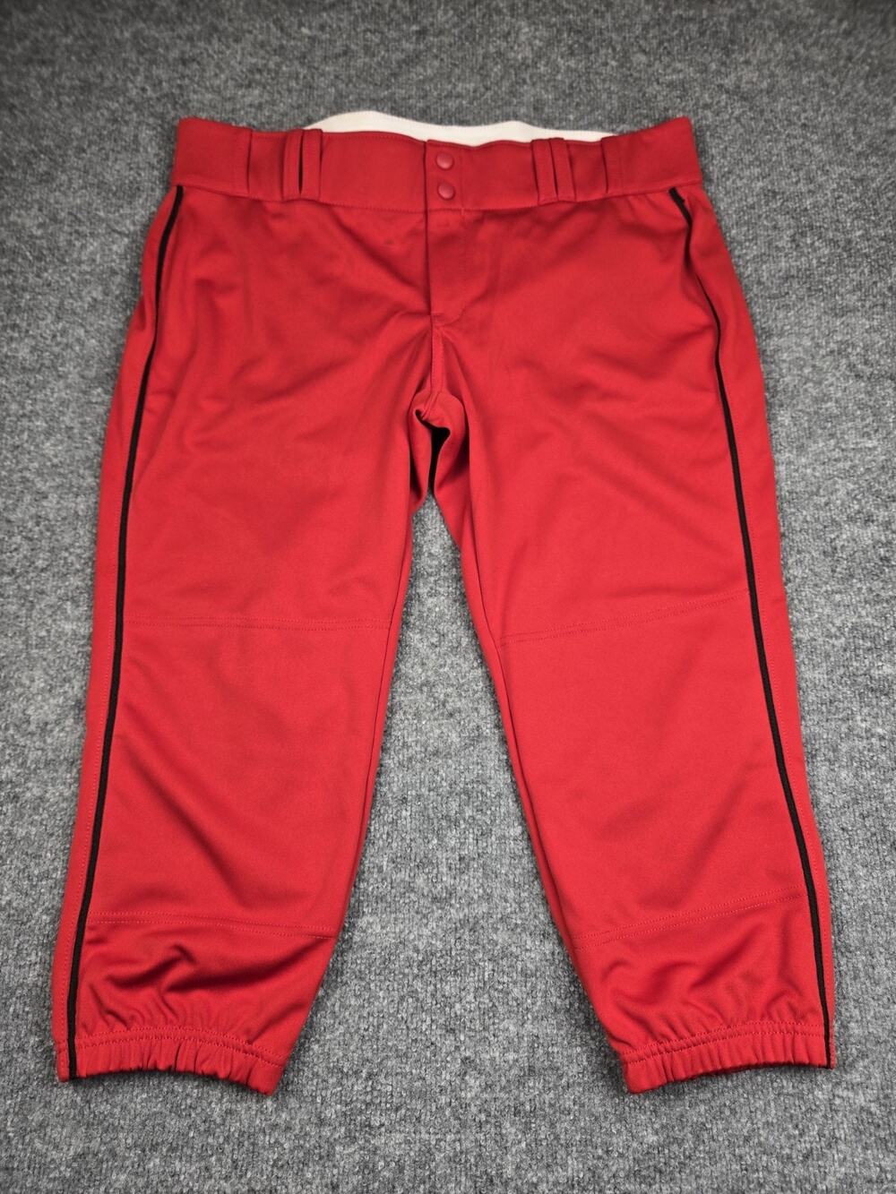 CHAMPRO Women’s Polyester Softball Fastpitch Pants Medium Red Scarlet 2X #954
